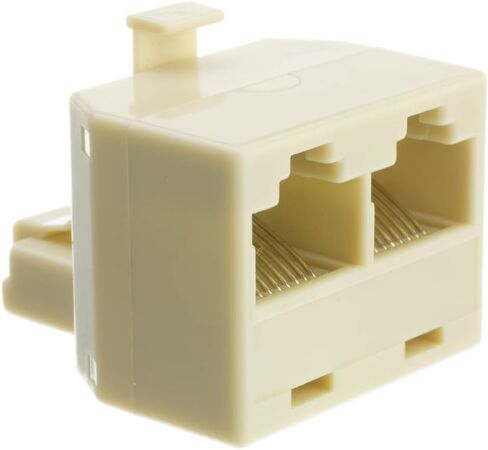 CableWholesale Phone Splitter (Straight), RJ45 8P8C Male to 2 RJ45 8P8C Female in Saudi Arabia