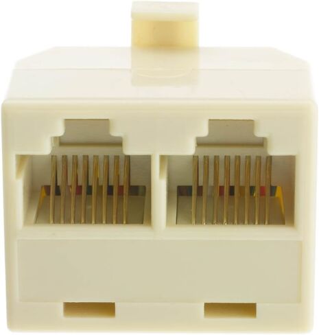 CableWholesale Phone Splitter (Straight), RJ45 8P8C Male to 2 RJ45 8P8C Female in Saudi Arabia