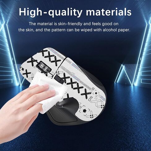 Mouse Grip Tape Full Coverage for Logitech MX Master 4, Mouse Anti Slip Grip Tape,Self-Adhesive PreCut Sweat-Resistant Professional Mice Upgrade Kit(White) in Saudi Arabia