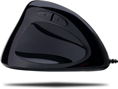 Adesso Imouse E7 - Ergonomic Mouse for Left Hand, with Cable, Programmable Functions, and Adjustable Weight, Black in Saudi Arabia