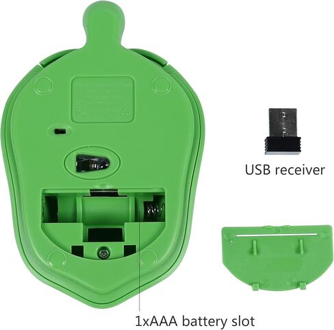 Wireless Mouse Cute Animal Turtle Shape 1600 DPI Silent Click Portable Travel Lightweight USB Cordless Cartoon Ambidextrous Mice for PC Laptop Computer Mac Desktop Kids Girls Women Men Gift in Kuwait