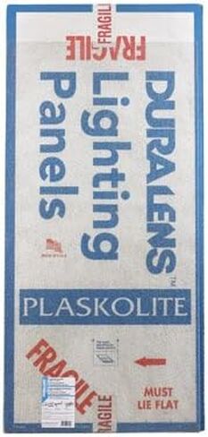 PLASKOLITE 1430083A Durableness Premium Grade Acrylic Lighting Diffuser, Cracked Ice Clear, 23-3/4 in. X 47-3/4 in, 20 Per Case-2487687, 23-3/4" x 47-3/4" in Saudi Arabia