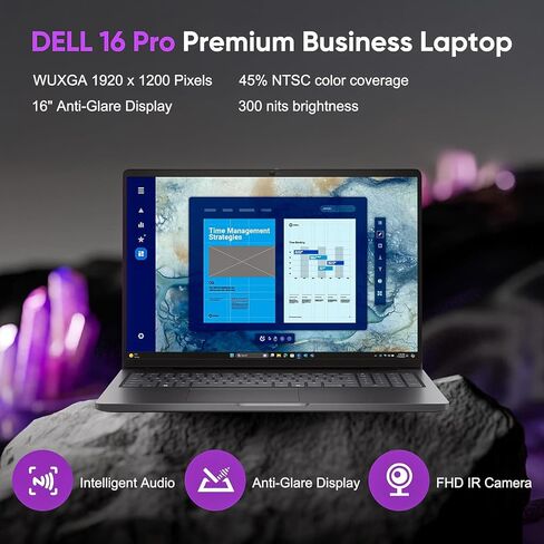 Dell Pro 16 PC16250 (الجيل التالي Latitude) كمبيوتر محمول للأعمال، شاشة WUXGA 16 بوصة 1920x1200 IPS، Intel Ultra 7 225U (12 نواة، حتى 5.2 جيجا هرتز)، ذاكرة وصول عشوائي DDR5 سعة 16 جيجابايت، SSD 512 جيجابايت، لوحة مفاتيح بإضاءة خلفية، WiFi 6E، Win 11 Pro in Kuwait