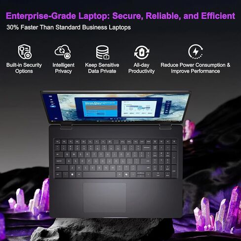 Dell Pro 16 PC16250 (الجيل التالي Latitude) كمبيوتر محمول للأعمال، شاشة WUXGA 16 بوصة 1920x1200 IPS، Intel Ultra 7 225U (12 نواة، حتى 5.2 جيجا هرتز)، ذاكرة وصول عشوائي DDR5 سعة 16 جيجابايت، SSD 512 جيجابايت، لوحة مفاتيح بإضاءة خلفية، WiFi 6E، Win 11 Pro in Kuwait