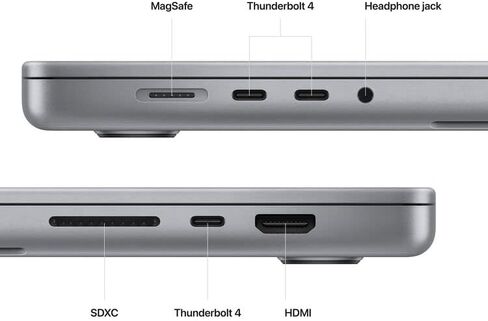 Apple MacBook Pro مع شريحة Apple M2 Pro مقاس 16 بوصة، وذاكرة وصول عشوائي 32 جيجابايت، ومحرك أقراص SSD سعة 1 تيرابايت، رمادي (متجدد) in Saudi Arabia