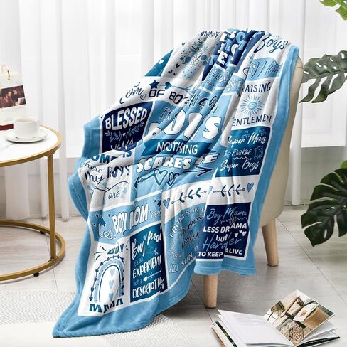 Christmas Boy Mom Gifts, Birthday Gift for Boy Mama, Boys Mom Gifts for New Moms, Mother of Boys Gifts, Pregnant Mother/Expecting Mommy/First Time Moms to Be/Mommy to Be Blanket 60" x 50" in Saudi Arabia