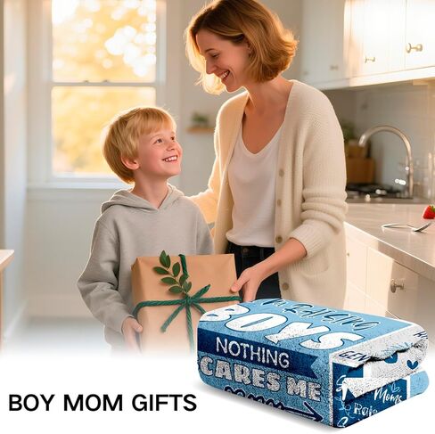 Christmas Boy Mom Gifts, Birthday Gift for Boy Mama, Boys Mom Gifts for New Moms, Mother of Boys Gifts, Pregnant Mother/Expecting Mommy/First Time Moms to Be/Mommy to Be Blanket 60" x 50" in Saudi Arabia