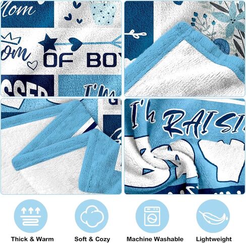 Christmas Boy Mom Gifts, Birthday Gift for Boy Mama, Boys Mom Gifts for New Moms, Mother of Boys Gifts, Pregnant Mother/Expecting Mommy/First Time Moms to Be/Mommy to Be Blanket 60" x 50" in Saudi Arabia