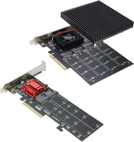 Dual NVMe PCIe Adapter+ Quad NVMe PCIe Adapter in Saudi Arabia