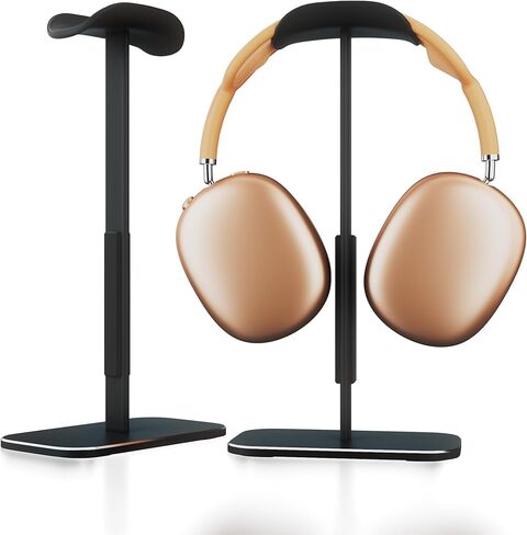 NQQNQQ【1PACK Sleep Mode Headphone Aluminum Stand for Desk, Compatible with AirPods Max, Gaming Headphone Accessories, Over-Ear Headset Holder. Y2-Y (Sliver) in Saudi Arabia