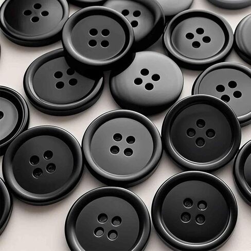50pcs Buttons Sewing 4-Hole 15mm–Durable Plastic Buttons for Clothes,DIY Crafts,Sewing Projects(Pink) in Saudi Arabia
