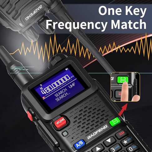هام راديو Baofeng راديو طويل المدى AR-5RM 10W محمول NOAA راديو الطقس في حالات الطوارئ 999CH 3800mAh بطارية قابلة للشحن أجهزة اتصال لاسلكية مع كابل برمجة، شحن USB-C، 2 حزمة in Kuwait