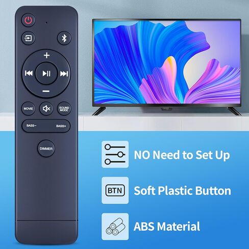 جهاز تحكم عن بعد بديل متوافق مع نظام شريط الصوت ONN 2.1 قناة 100071725 جهاز التحكم عن بعد Soundbar in Kuwait