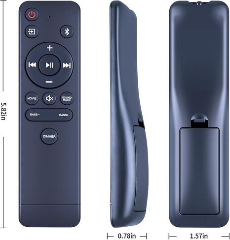 جهاز تحكم عن بعد بديل متوافق مع نظام شريط الصوت ONN 2.1 قناة 100071725 جهاز التحكم عن بعد Soundbar in Kuwait