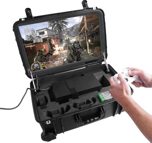 محطة ألعاب Case Club Pro لتناسب وحدة تحكم Xbox Series X أو S. يأتي مع شاشة مدمجة مقاس 24 بوصة بدقة 1080 بكسل ومراوح تبريد. يناسب وحدة التحكم وأجهزة التحكم والألعاب، والتي لا تتضمن 1MS / 144 هرتز in Kuwait