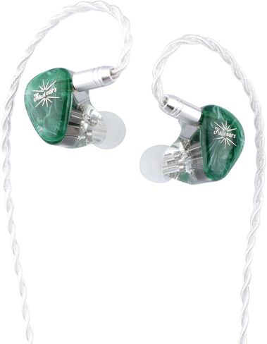 Kiwi Ears Orchestra Lite in Ear Monitor, Custom 8BA HiFi Earphone, Studio Monitor Headphone, Wired Earbuds with Detachable OFC Cable, Handcrafts Faceplate for Audiophile Musician (Clear) in Saudi Arabia