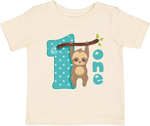 inktastic Baby Sloth 1st Birthday Baby T-Shirt in Saudi Arabia