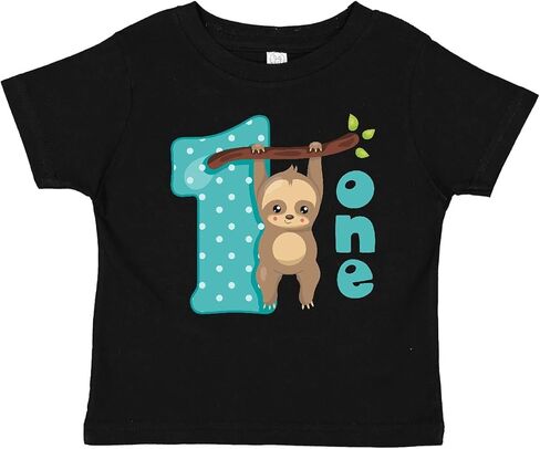 inktastic Baby Sloth 1st Birthday Baby T-Shirt in Saudi Arabia