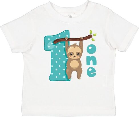inktastic Baby Sloth 1st Birthday Baby T-Shirt in Saudi Arabia