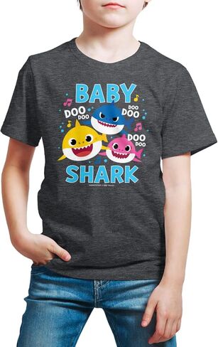HYBRID APPAREL - Baby Shark - Kids Short Sleeve T-Shirt - Fintastic Family in Saudi Arabia
