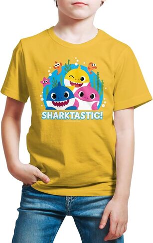 HYBRID APPAREL - Baby Shark - Kids Short Sleeve T-Shirt - Fintastic Family in Saudi Arabia