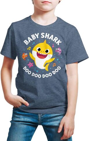 HYBRID APPAREL - Baby Shark - Kids Short Sleeve T-Shirt - Fintastic Family in Saudi Arabia