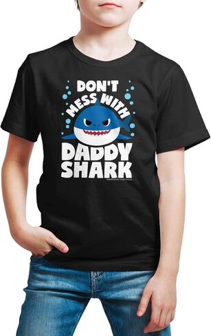 HYBRID APPAREL - Baby Shark - Kids Short Sleeve T-Shirt - Fintastic Family in Saudi Arabia