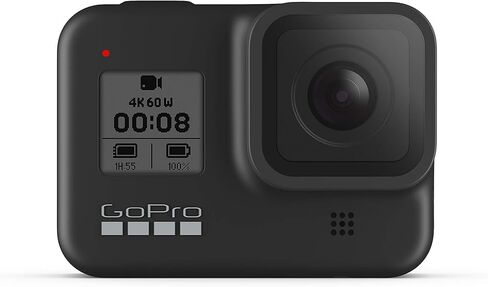 GoPro HERO8 Black - Waterproof Action Camera with Touch Screen 4K Ultra HD Video 12MP Photos 1080p Live Streaming Stabilization (International Model) in Kuwait