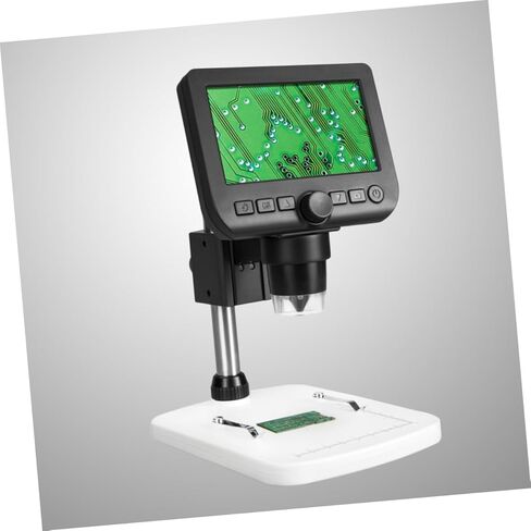TEHAUX 600x Digital Microscope 4.3 Screen Led Lights Portable for Electronics Jewelry Board Repair Money Inspection in Saudi Arabia