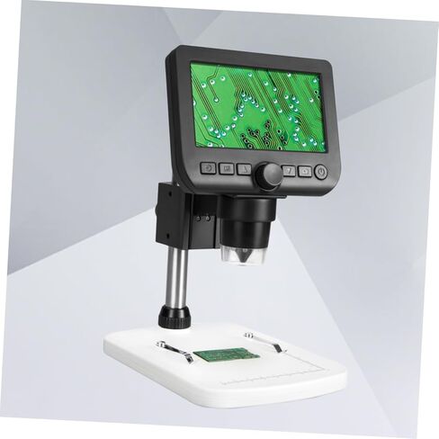 TEHAUX 600x Digital Microscope 4.3 Screen Led Lights Portable for Electronics Jewelry Board Repair Money Inspection in Saudi Arabia
