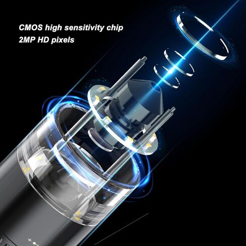 50X to 1000X Magnification Wireless Portable WiFi Handheld Microscope for Observing Minerals, Stamps, and Jewelry, 1080P Resolution, 8 LED Lights, 2MP Camera in Saudi Arabia