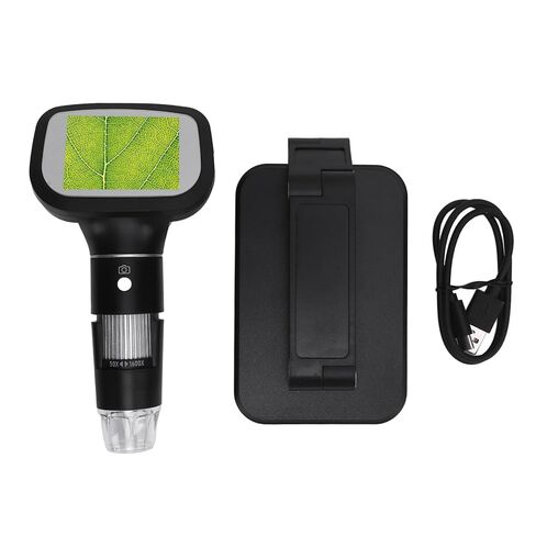 Portable Digital Microscope Screen 1600x Magnification Camera for Educational Purposes Outdoor Observation ABS Built in Battery in Saudi Arabia
