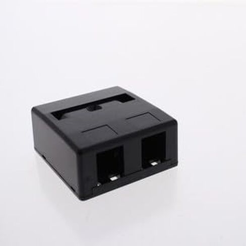 #US Black 2-Port Data Voice Media Keystone Housing Suace Mount Box ISB2BK in Saudi Arabia