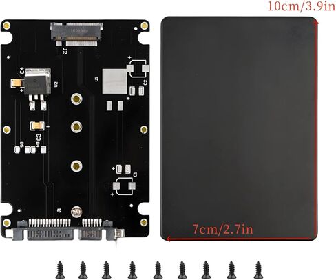 M.2 NGFF to SATA 3.0 2.5" Enclosure Converter Internal / External Adapter Accessory in Saudi Arabia