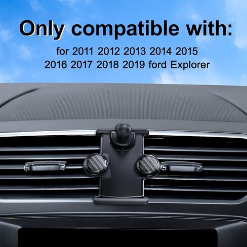 ELOHEI Phone Holder for Ford Explorer with Custom Base, Specifically Design Car Phone Mount for Explorer 2015 2016 2017 2018 2019 Car Accessories (HE05) in Saudi Arabia