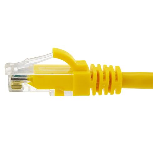 NavePoint Ethernet Patch Cable CAT6A, UTP, 24AWG, 10 Ft, 10 Pack, Yellow in Saudi Arabia