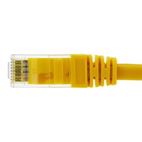 NavePoint Ethernet Patch Cable CAT6A, UTP, 24AWG, 10 Ft, 10 Pack, Yellow in Saudi Arabia