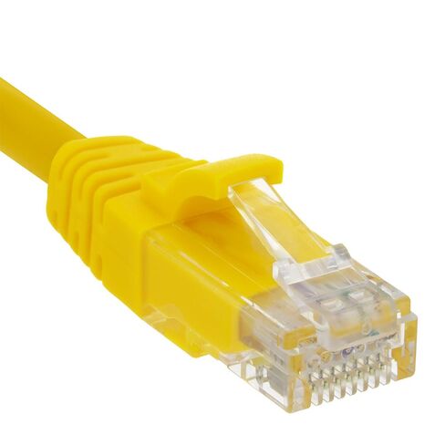 NavePoint Ethernet Patch Cable CAT6A, UTP, 24AWG, 10 Ft, 10 Pack, Yellow in Saudi Arabia