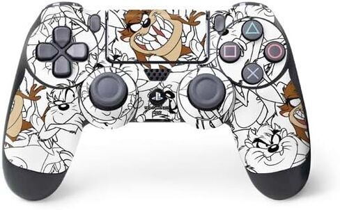 Skinit Decal Gaming Skin Compatible with PS4 Controller - Officially Licensed Looney Tunes Taz Super Sized Pattern Design in Saudi Arabia