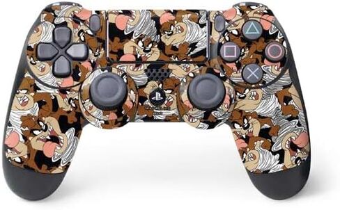 Skinit Decal Gaming Skin Compatible with PS4 Controller - Officially Licensed Looney Tunes Taz Super Sized Pattern Design in Saudi Arabia