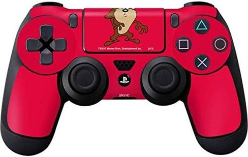 Skinit Decal Gaming Skin Compatible with PS4 Controller - Officially Licensed Looney Tunes Taz Super Sized Pattern Design in Saudi Arabia