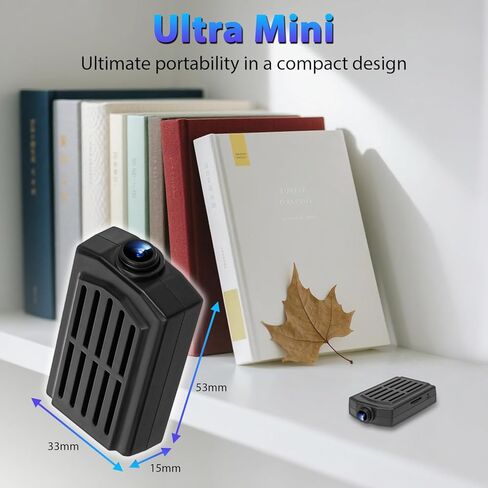 64GB Mini Security Camera,1080P Nanny Video Cam Dome Camera with Motion Detection, 3H Battery for Pet/Nanny Surveillance(Not WiFi) in Saudi Arabia