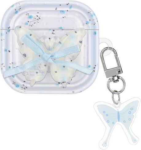 غطاء حافظة CameCosy لأجهزة AirPods 4 2024 مع سلسلة مفاتيح لؤلؤية، تصميم فريد من نوعه على شكل تنين أسود رائع للنساء والرجال غطاء حماية ناعم من مادة TPU الناعمة المقاومة للصدمات لأجهزة AirPods الجيل الرابع in Saudi Arabia