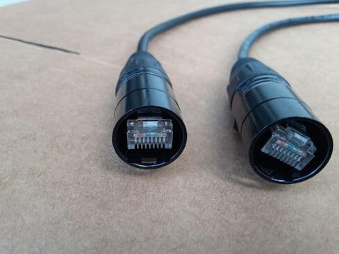 Cat6 التكتيكي المحمي مع كابل الصوت الرقمي Ethercon RJ45 (50 قدمًا) in Kuwait