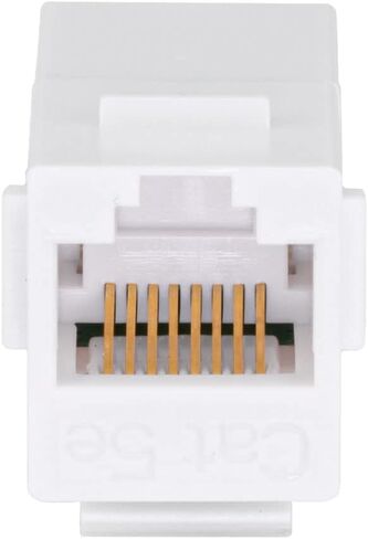 وصلة NavePoint CAT5E Keystone، أنثى RJ45(8x8)، أداة إضافية، لدن بالحرارة، أبيض، 15 حزمة in Kuwait
