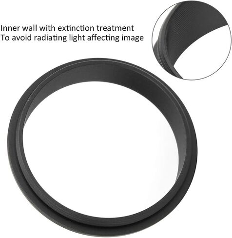 Male to Male Adapter Ring, Telescope Adapter Ring Easy Installation Aluminum Alloy Telescope Adapter Lens Adapter Ring for Astronomy Accessories in Saudi Arabia