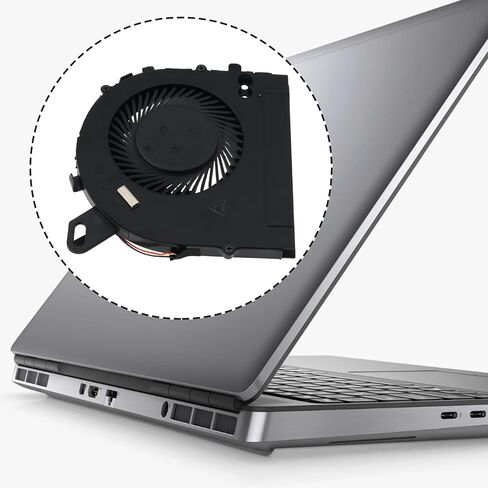 eMagTech CPU Cooling Fan Compatible with Dell Inspiron 15 7560 Internal Laptop CPU Cooler 4-Pin Connector in Saudi Arabia