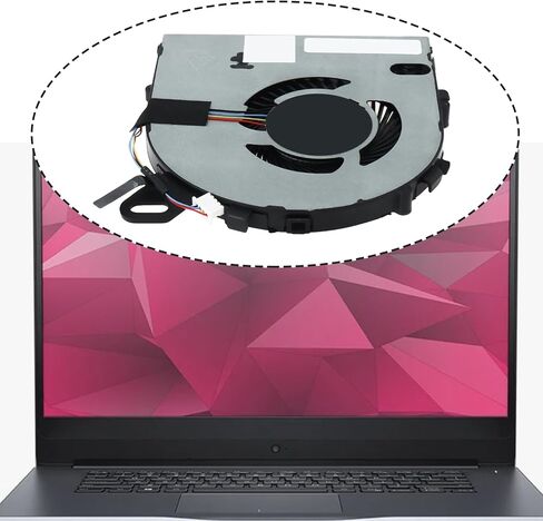eMagTech CPU Cooling Fan Compatible with Dell Inspiron 15 7560 Internal Laptop CPU Cooler 4-Pin Connector in Saudi Arabia