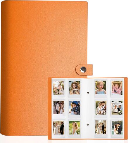Mini Photo Album for Fujifilm Instax Mini Camera, 96 Pockets Photo Album for Polaroid, Leather Desktop Display Album for Instax Mini 12 11 9 40 8 7 Evo LiPlay Instant Camera, 2x3 Photo Album (Black) in Saudi Arabia