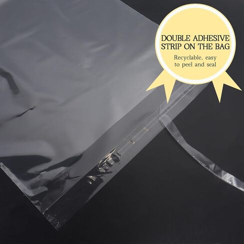 Klmnop 120 Pack 11" X 14" Self Sealing Crystal Clear Sleeves Storage Bags, Resealable Plastic Sleeves for 11X14 Photos Pictures Prints(Clear) in Saudi Arabia